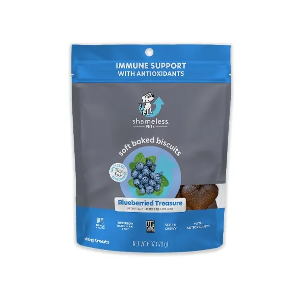 1ea 6oz Shameless Pets 'Blueberried Treasure Soft-Baked Biscuit - Health/First Aid